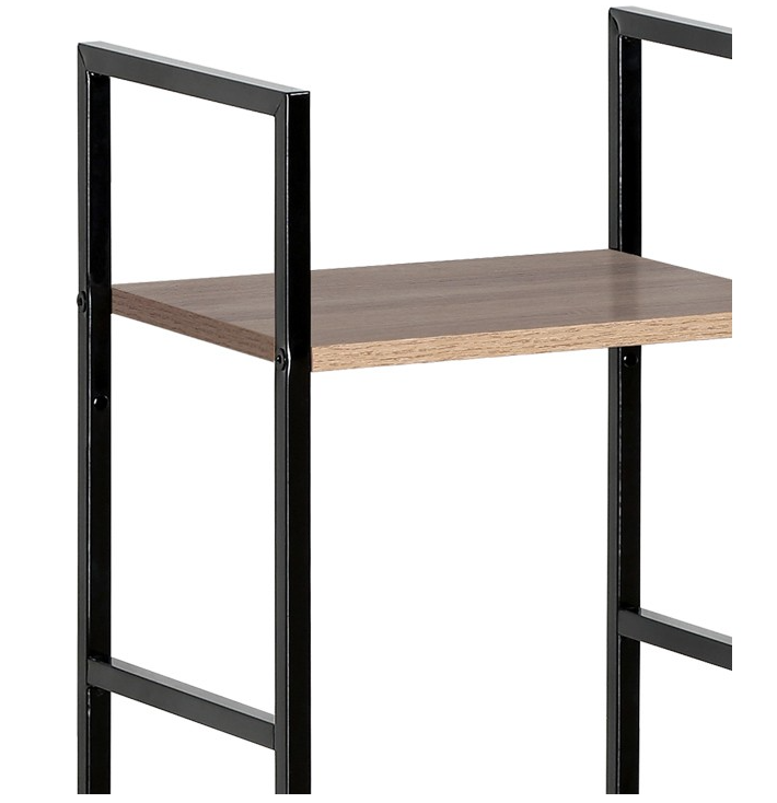 Етажерка за книги Bitok дъб-черна стомана 29x23.5x80cm