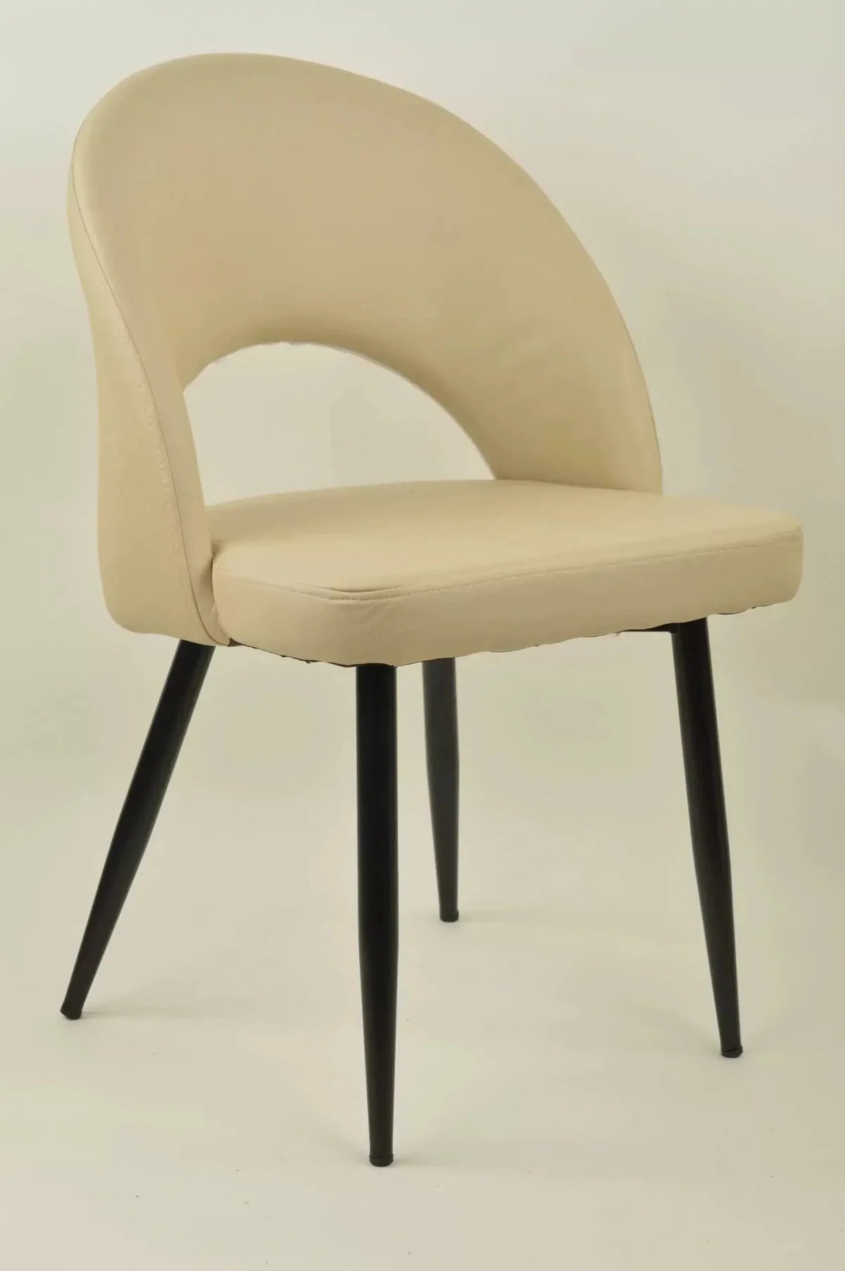 Трапезен стол Корфу -еко кожа крем Комплект 4 броя