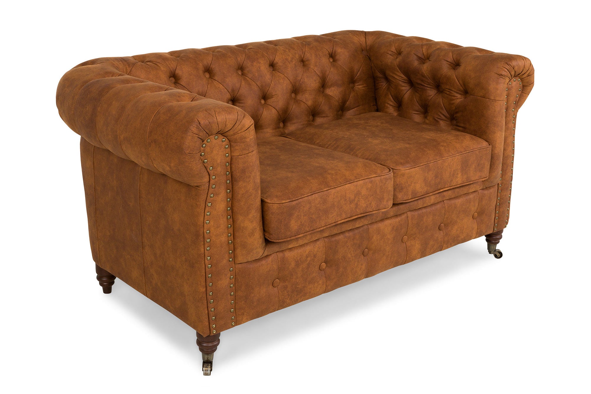 Диван Chestefield Lux – двуместно, петролено синьо