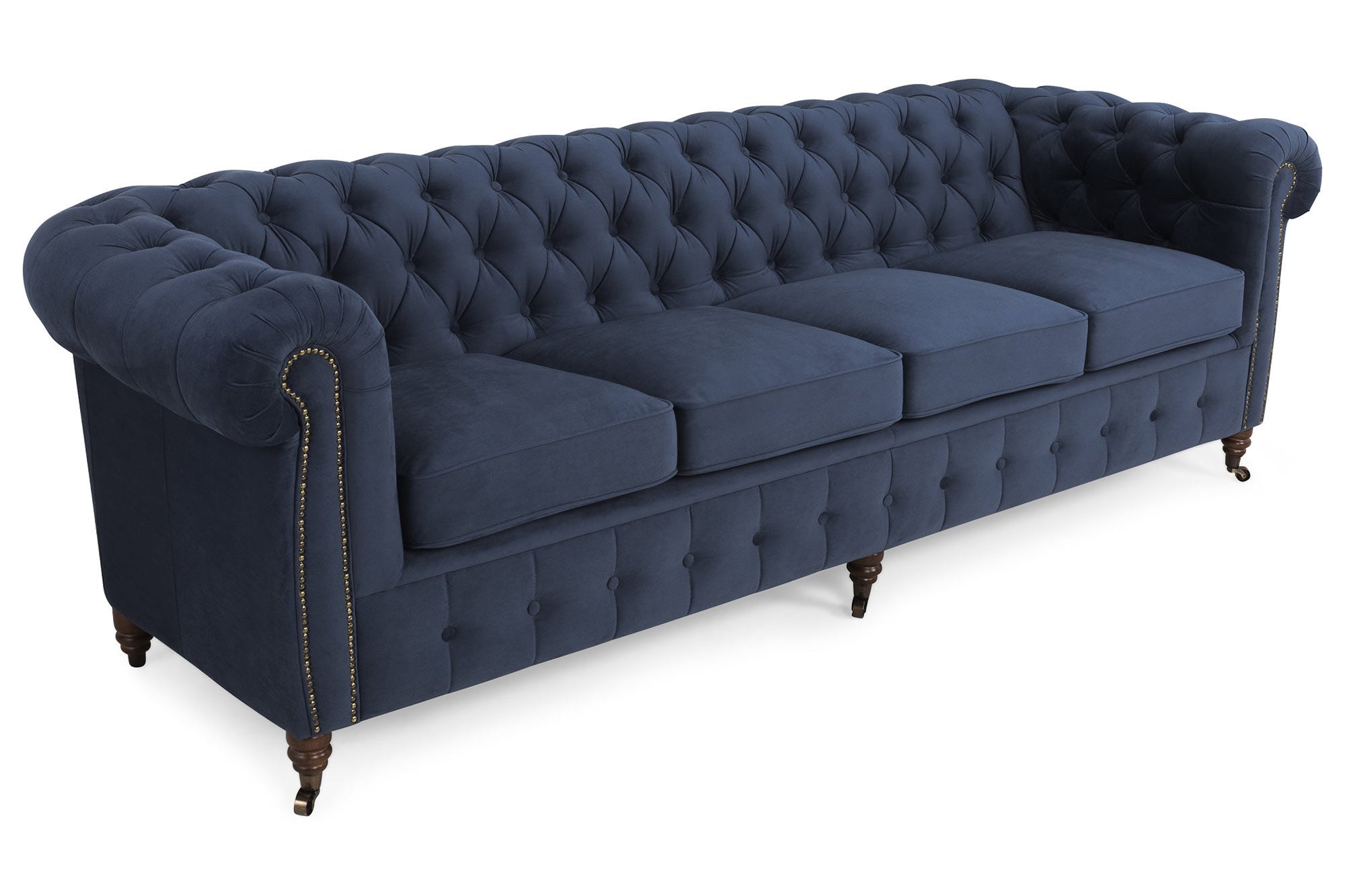 Диван Chestefield Lux – четириместен бежов 238/86/80см