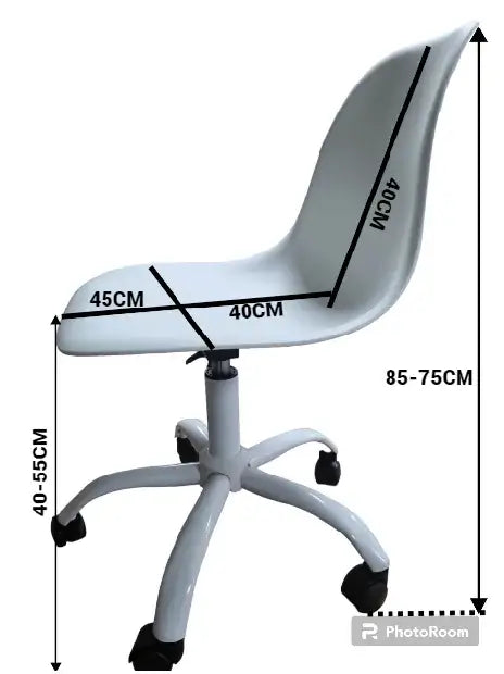 Офис стол Иви бял полипропилен