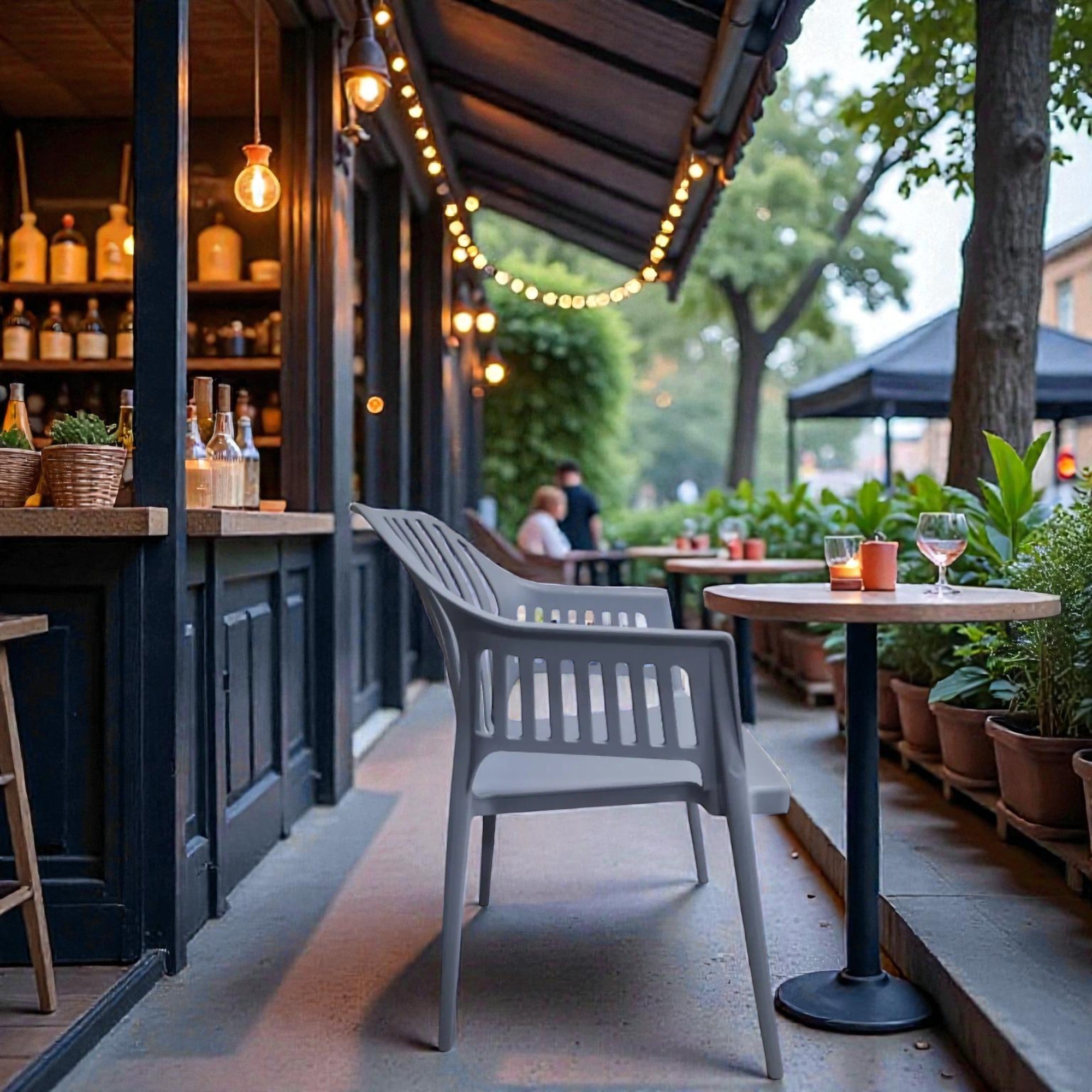 Стол Лукас полипропилен-сив