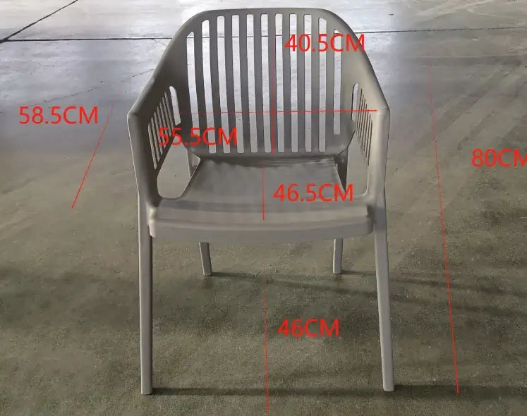 Стол Лукас полипропилен червен