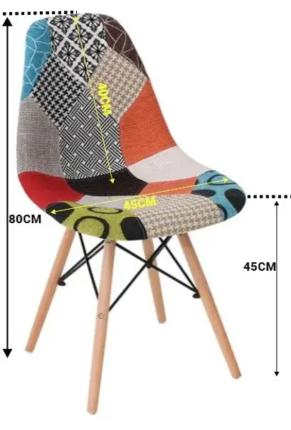 Трапезен стол Иви / дамаска сив пачуърк