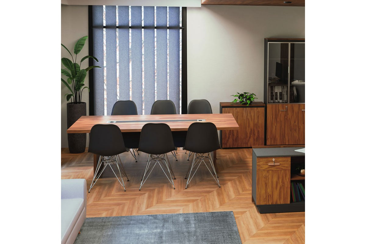 Конферентна маса Oscar , орех-антрацит, 240x120x76 см