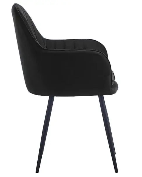 Трапезен стол ВМ313 -черно кадифе