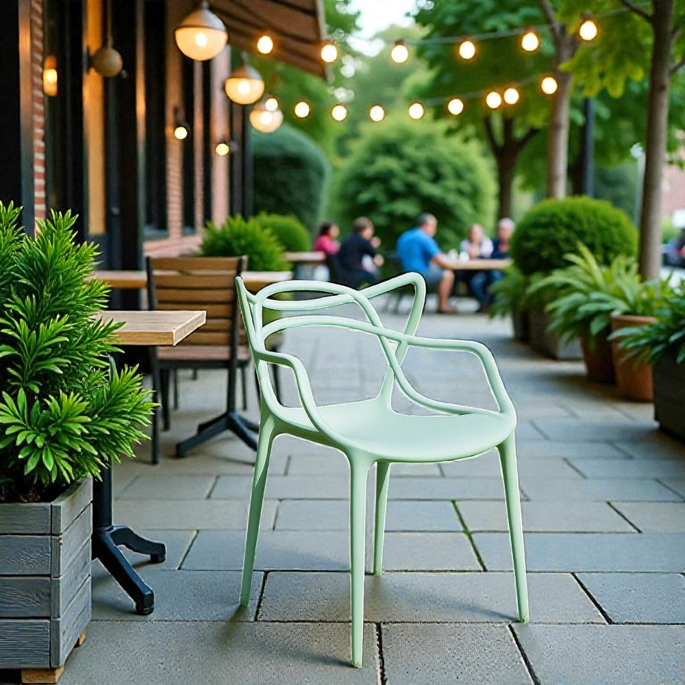 Градински Стол Виена Резеда - Полипропилен с Подлакътници