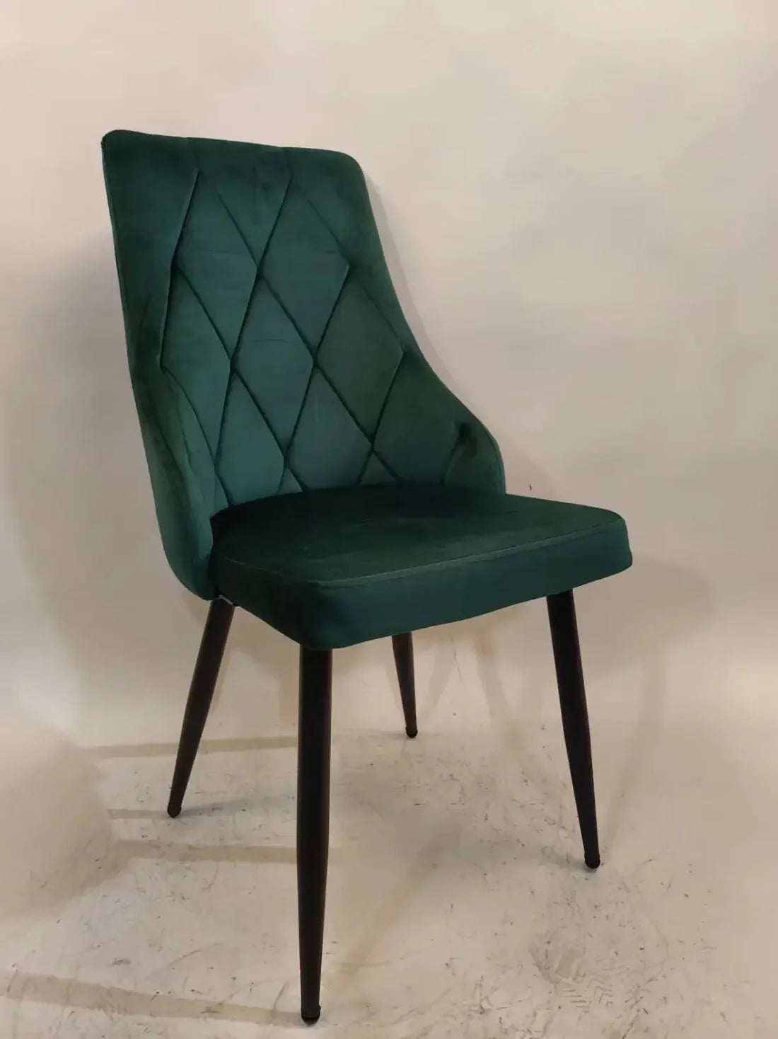 Трапезен стол Верту тъмносив цвят кадифе Комплект 4 броя