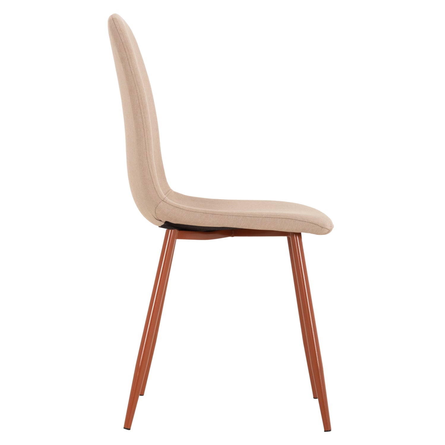 Стол Леонардо цвят бежов плат /метални крака 45x52x85