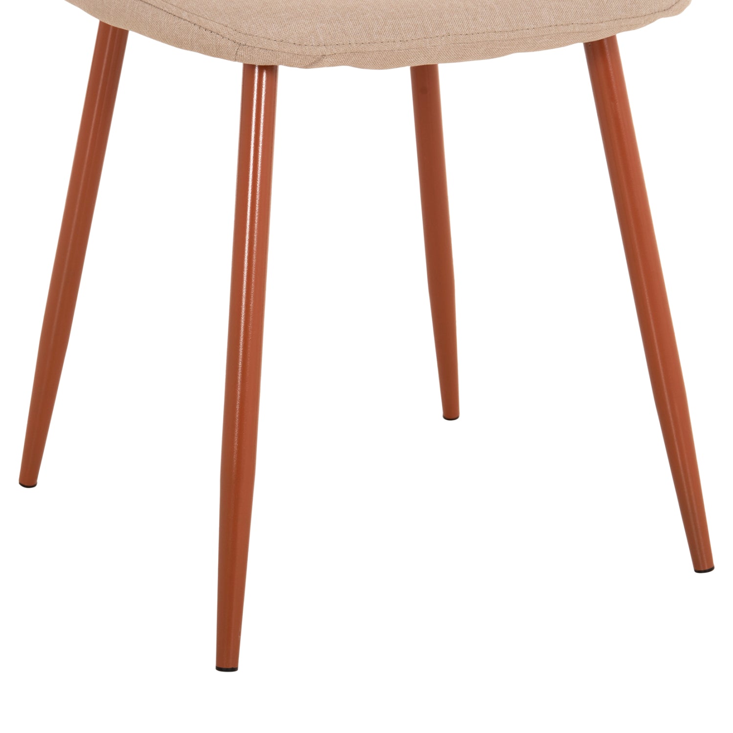 Стол Леонардо цвят бежов плат /метални крака 45x52x85