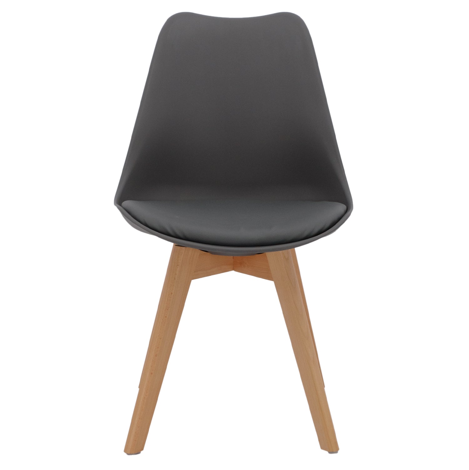 Стол Верона цвят натурал-тъмно сив