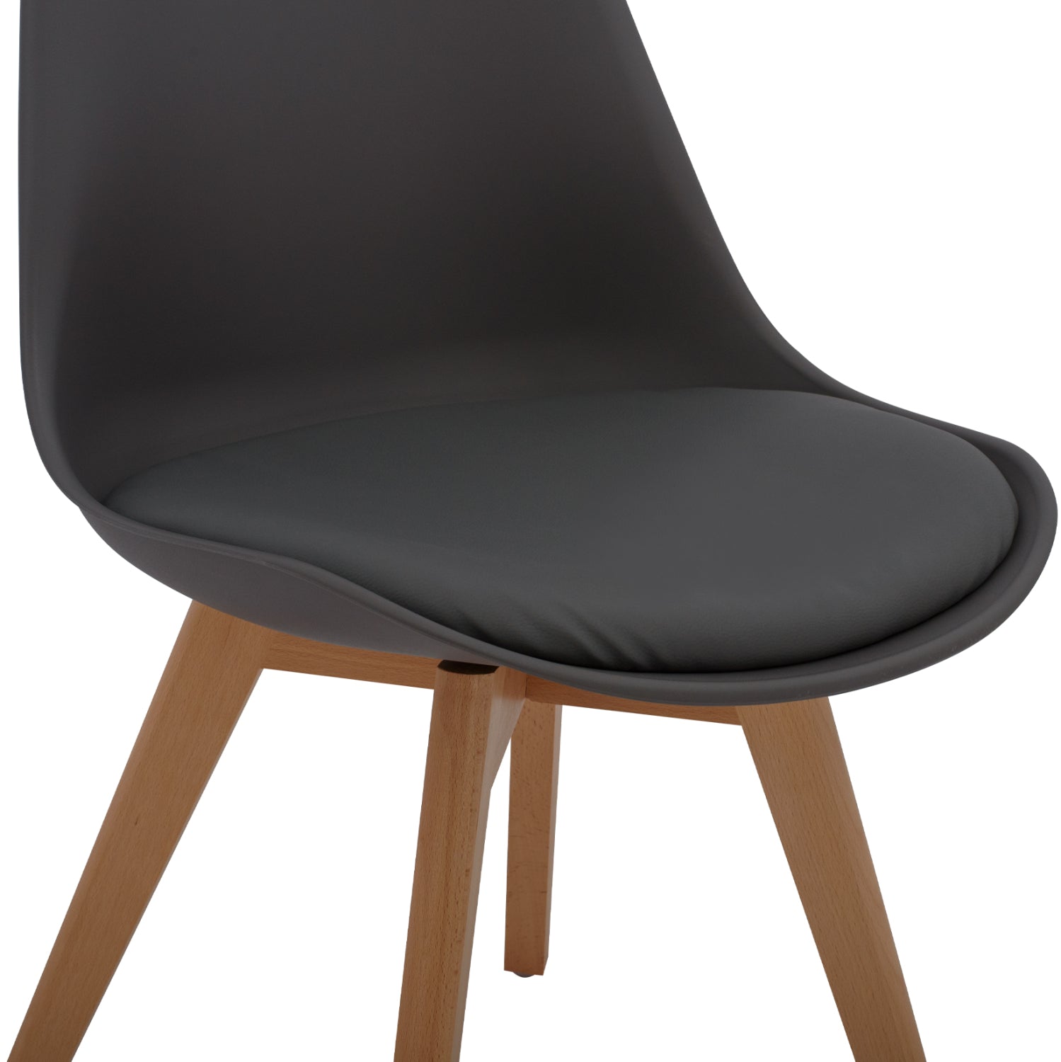 Стол Верона цвят натурал-тъмно сив