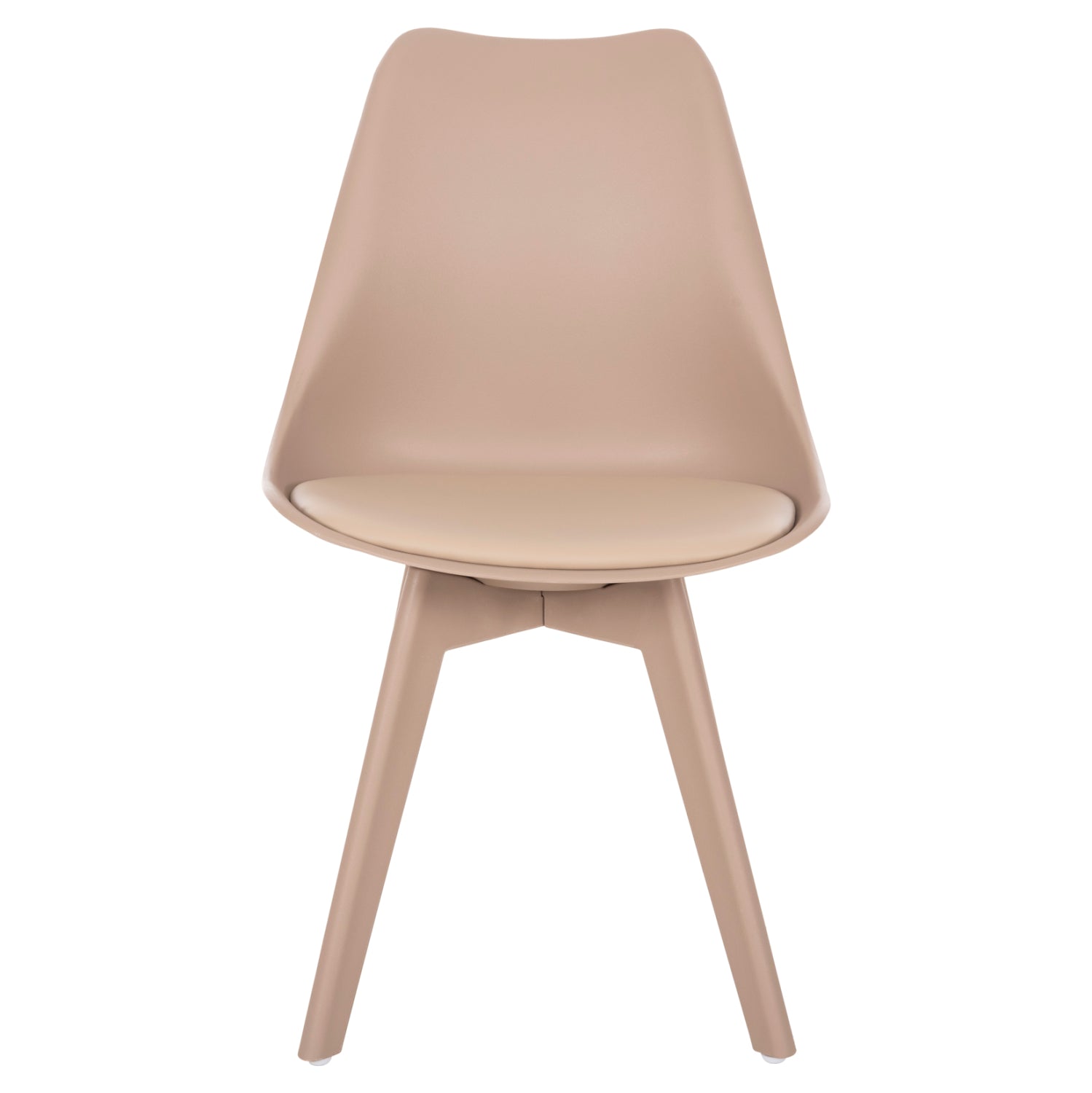 Трапезен стол Верона полипропилен крака /капучино 46x58x82 cm-последен брой