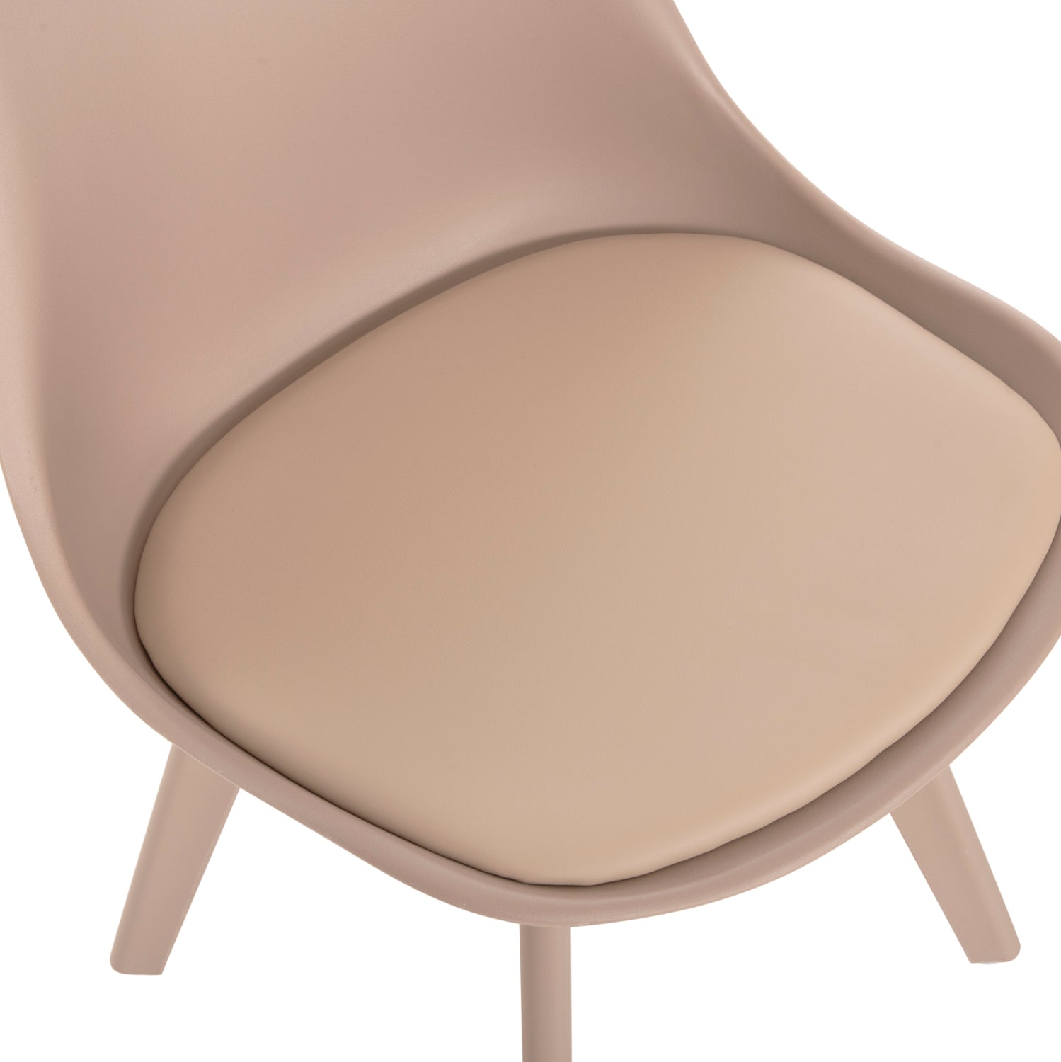 Трапезен стол Верона полипропилен крака /капучино 46x58x82 cm-последен брой