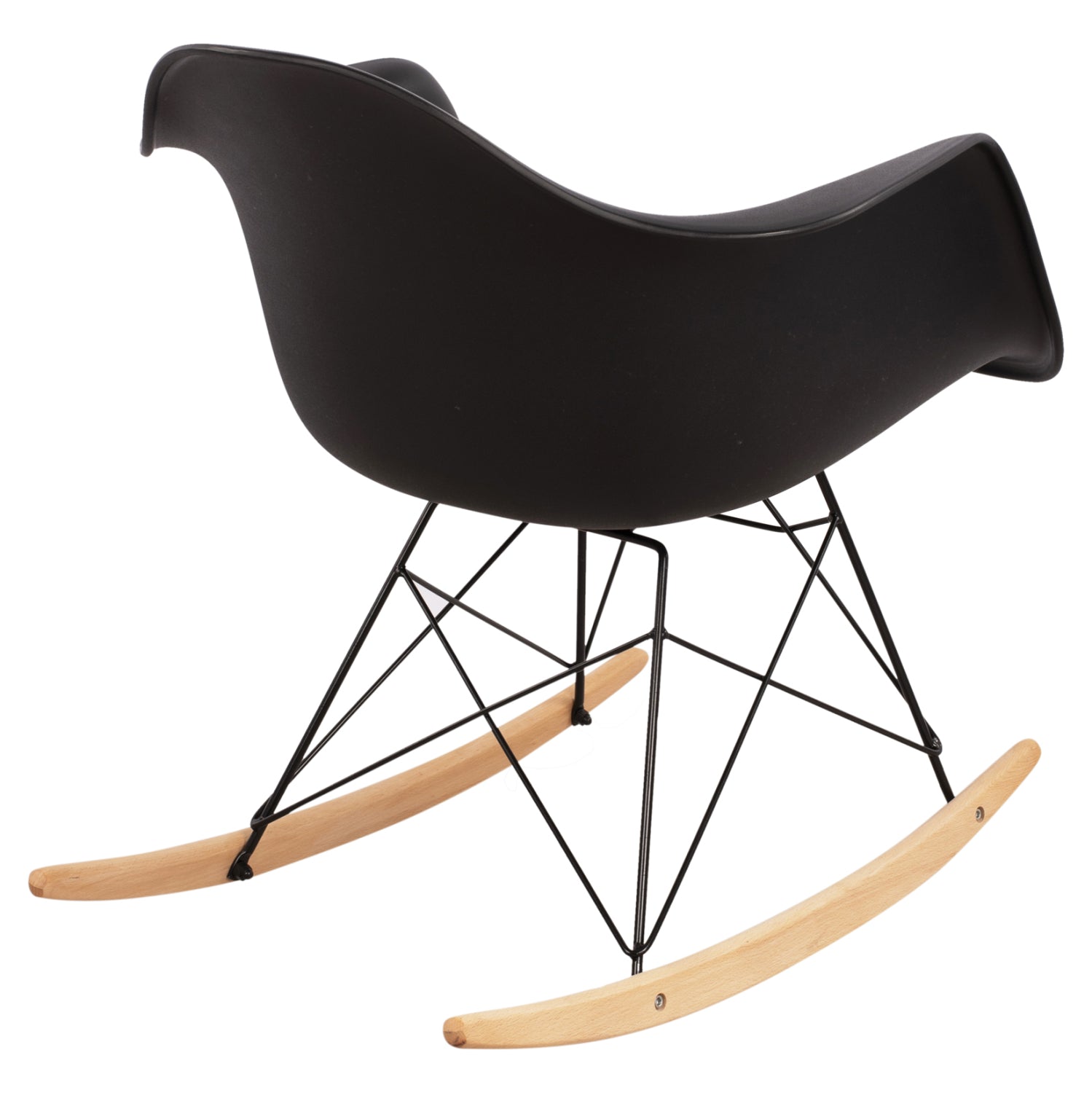 Кресло Тея люлка черен цвят 61x71x64