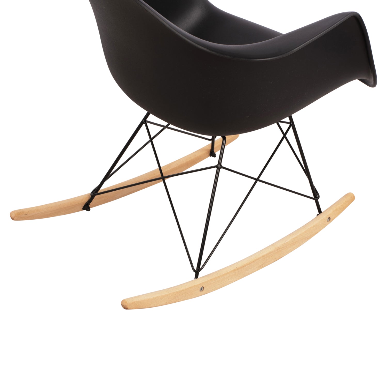 Кресло Тея люлка черен цвят 61x71x64