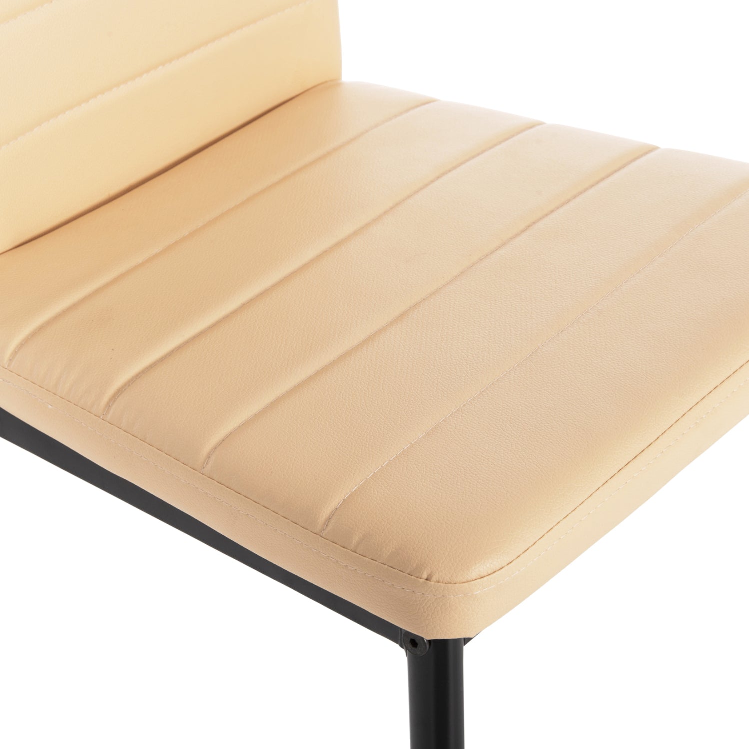 Стол Лейди еко кожа цвят капучино