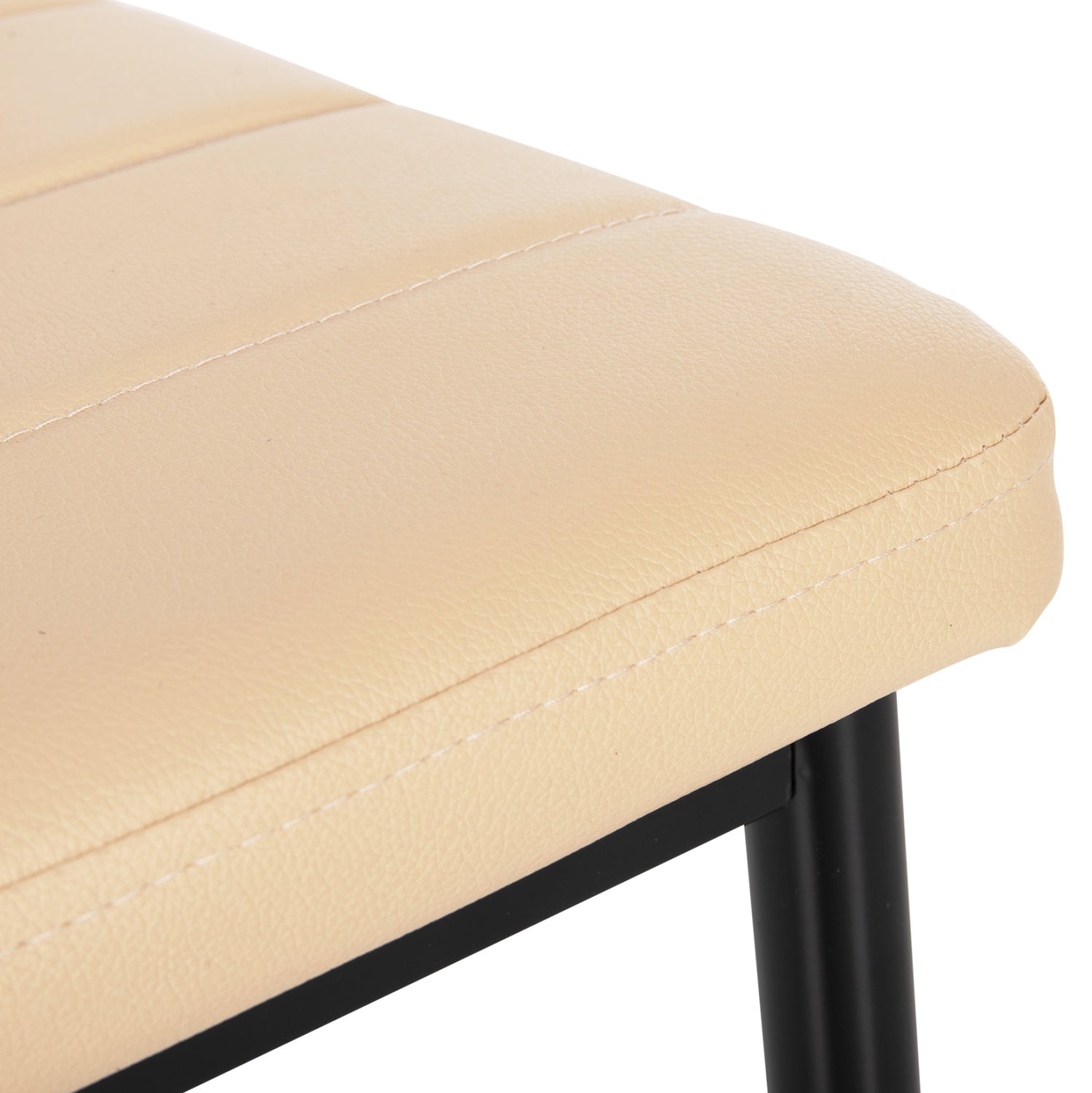 Стол Лейди еко кожа цвят капучино