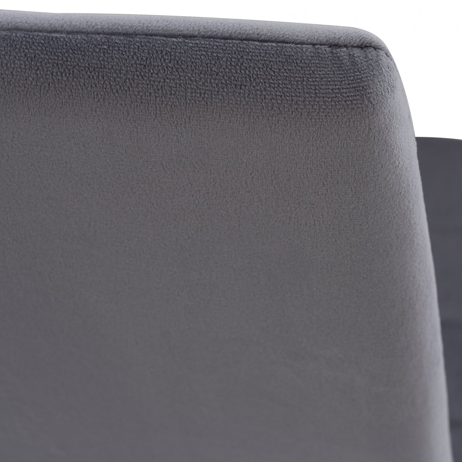 Стол Лейди кадифе сив цвят