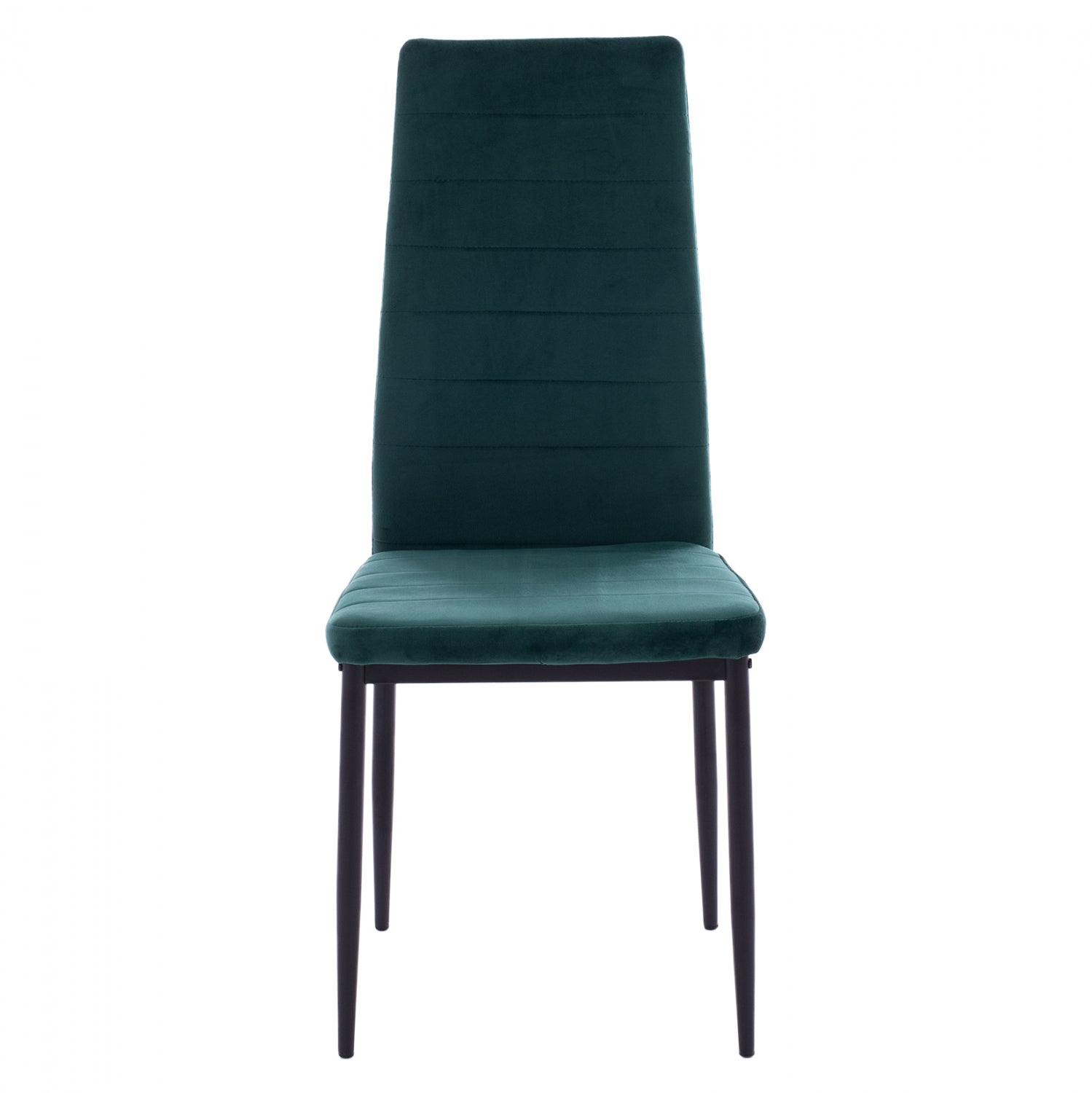 Стол Лейди кадифе зелен цвят