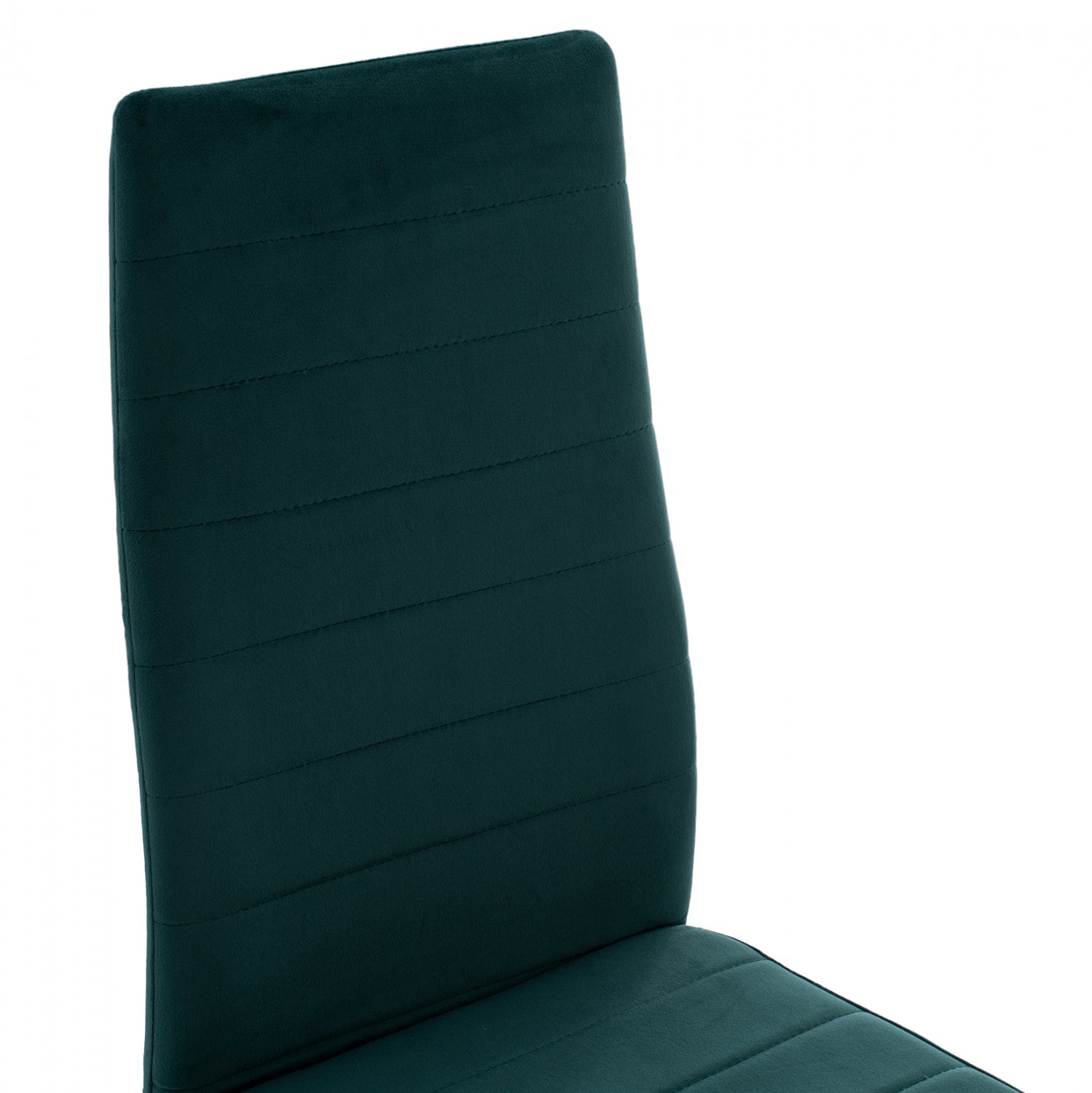 Стол Лейди кадифе зелен цвят