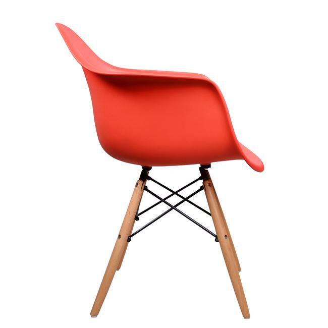 Кресло Тея полипропилен - червен цвят