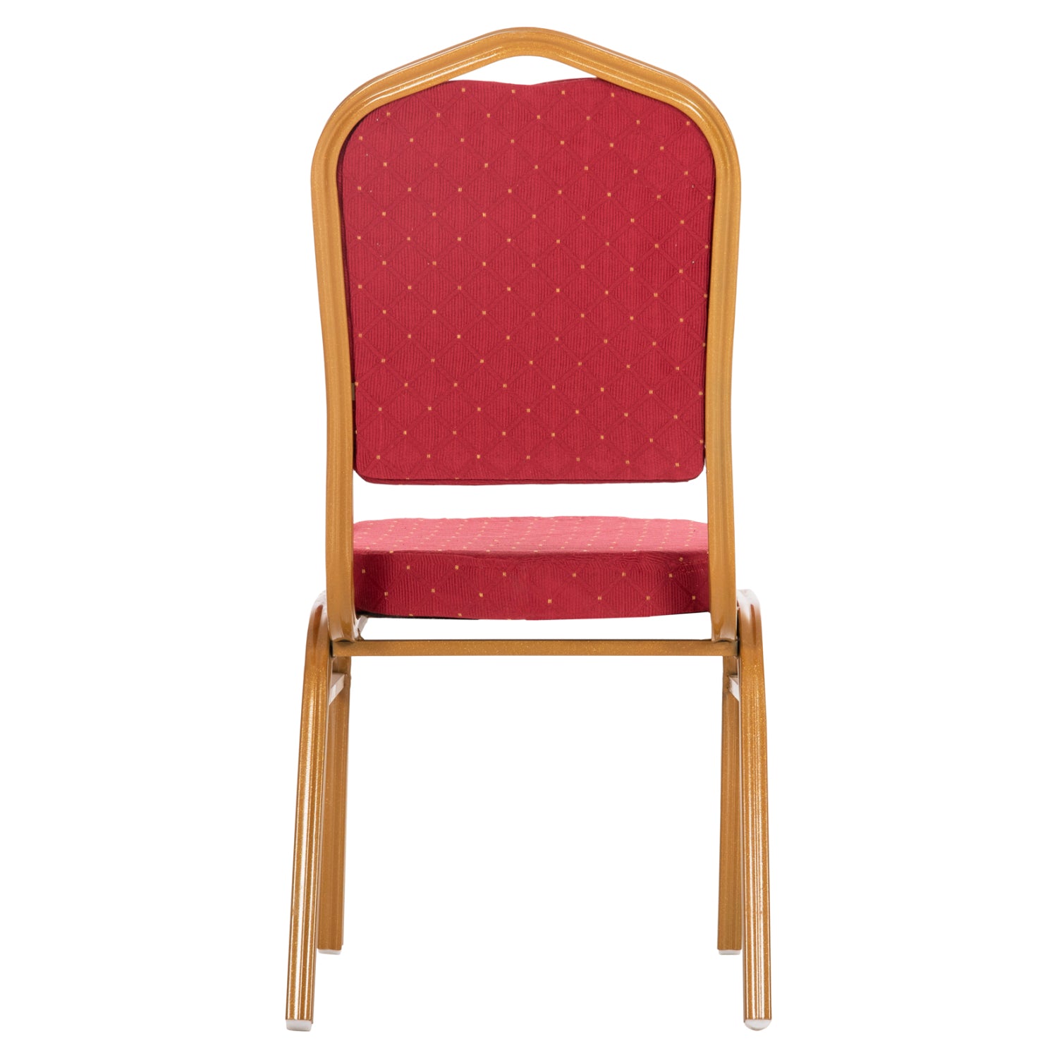 Метален конферентен стол за кетъринг Нilton - бордо, платов 44x66x92.5см