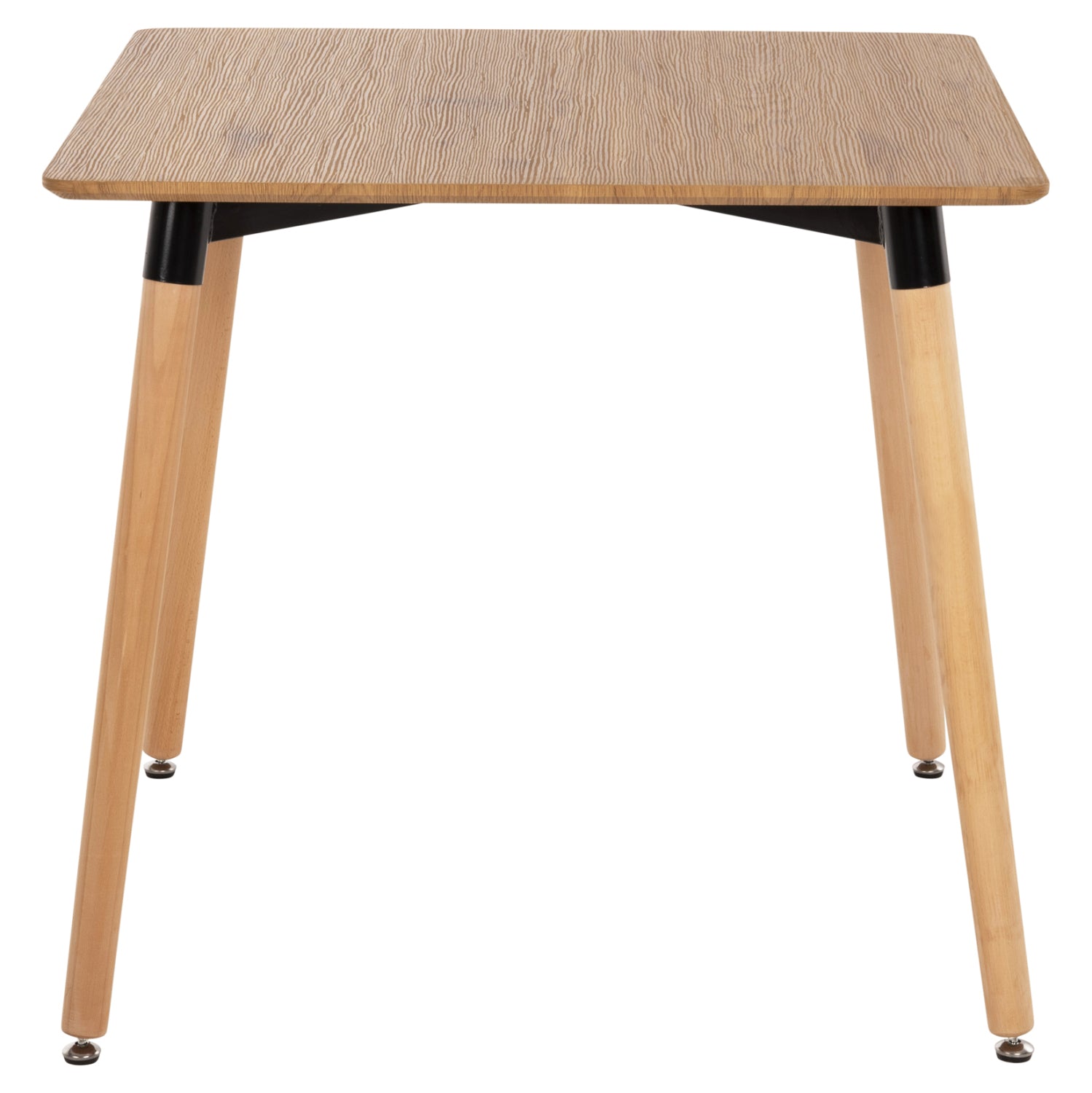 Тразпезна маса Натали в естествен цвят мдф-крака естествен цвят 80х80х74н