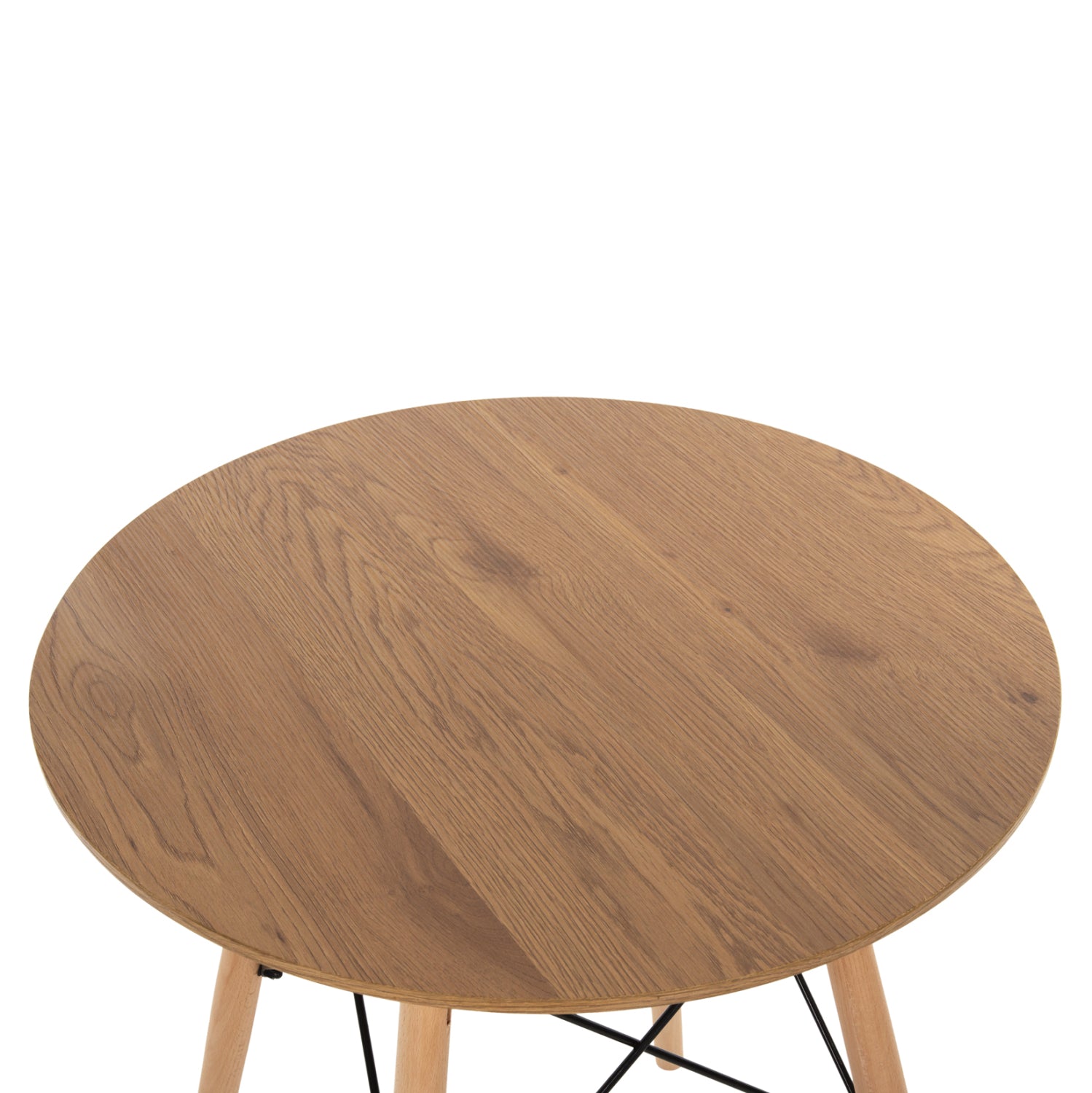 Трапезна маса Мишел естествен цвят Φ60Χ76см