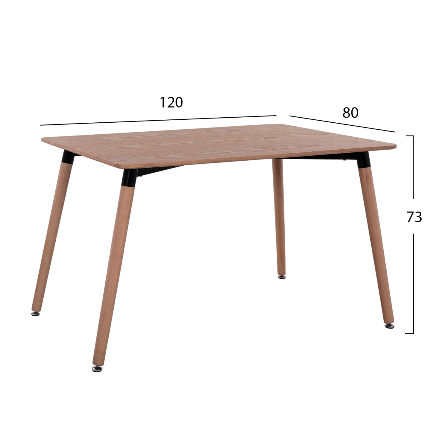 Маса Тони естествен цвят 120Χ80X73см