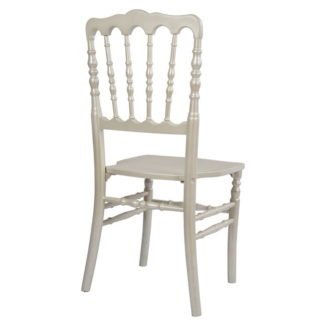 Дървен стол Наполеон, перлен цвят КГ8056.01, 40x46.5x90 см