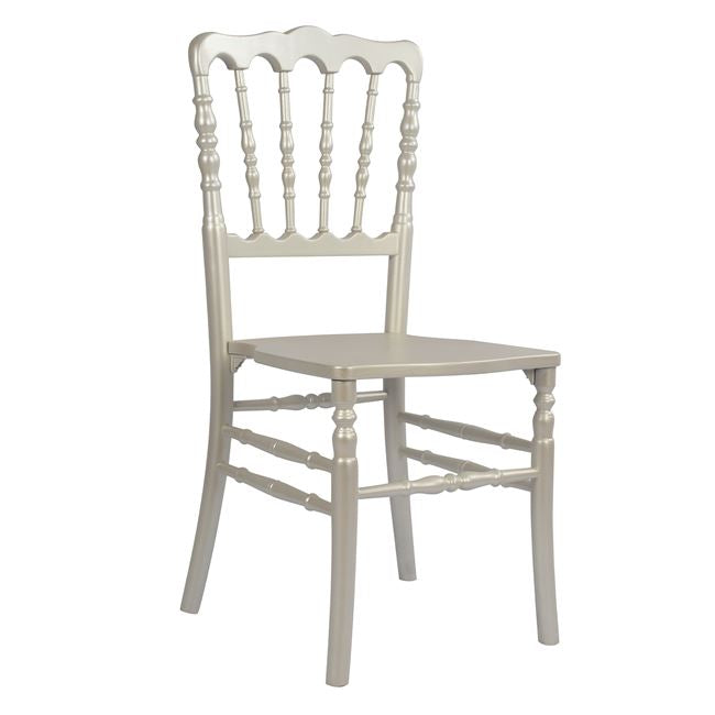 Дървен стол Наполеон, перлен цвят КГ8056.01, 40x46.5x90 см