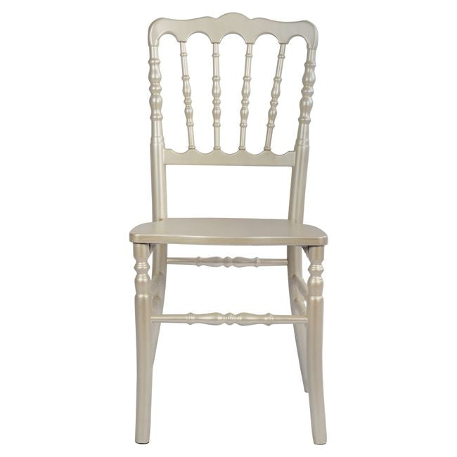 Дървен стол Наполеон, перлен цвят КГ8056.01, 40x46.5x90 см