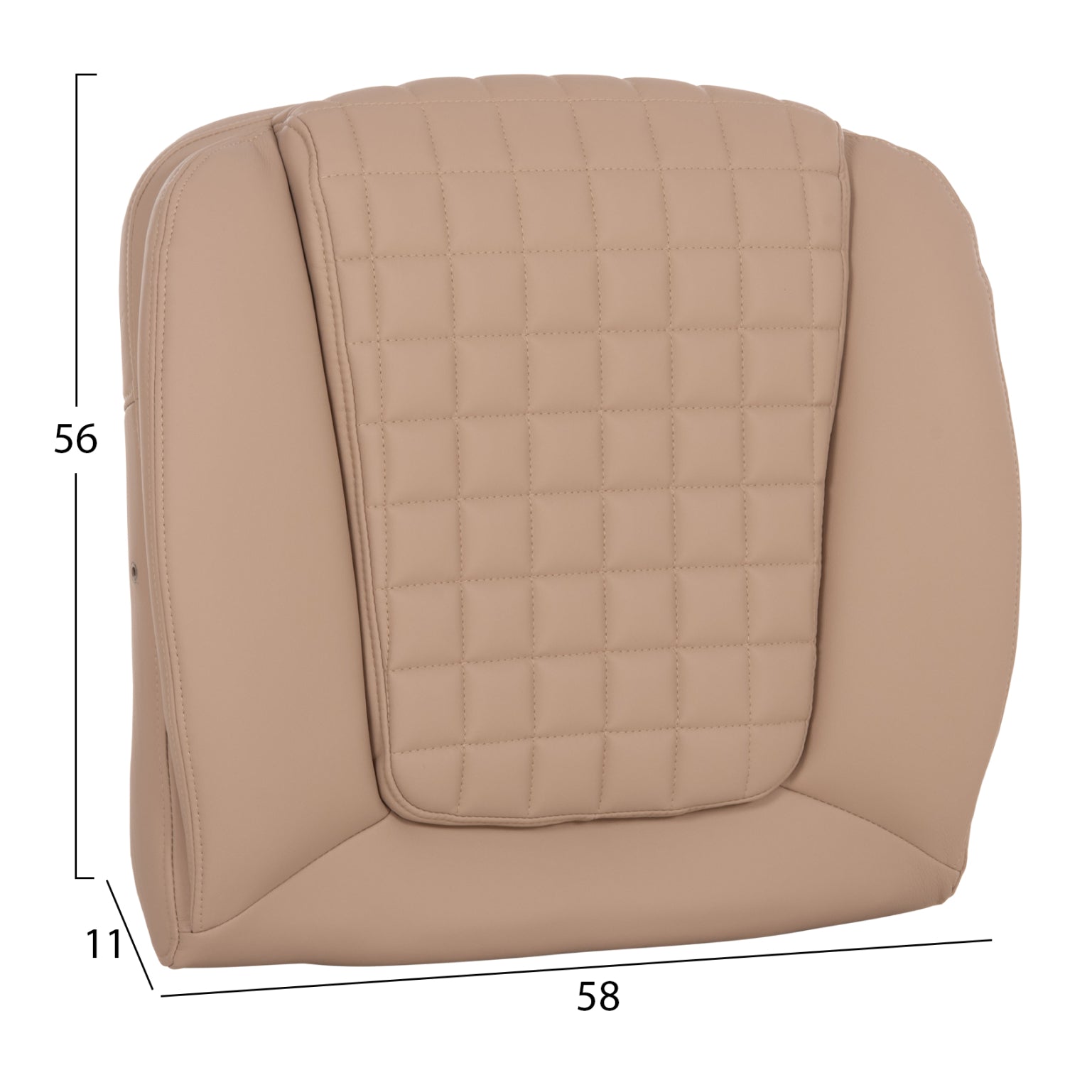 Резервна седалка за офис стол cappuccino pu 58x11x56см.