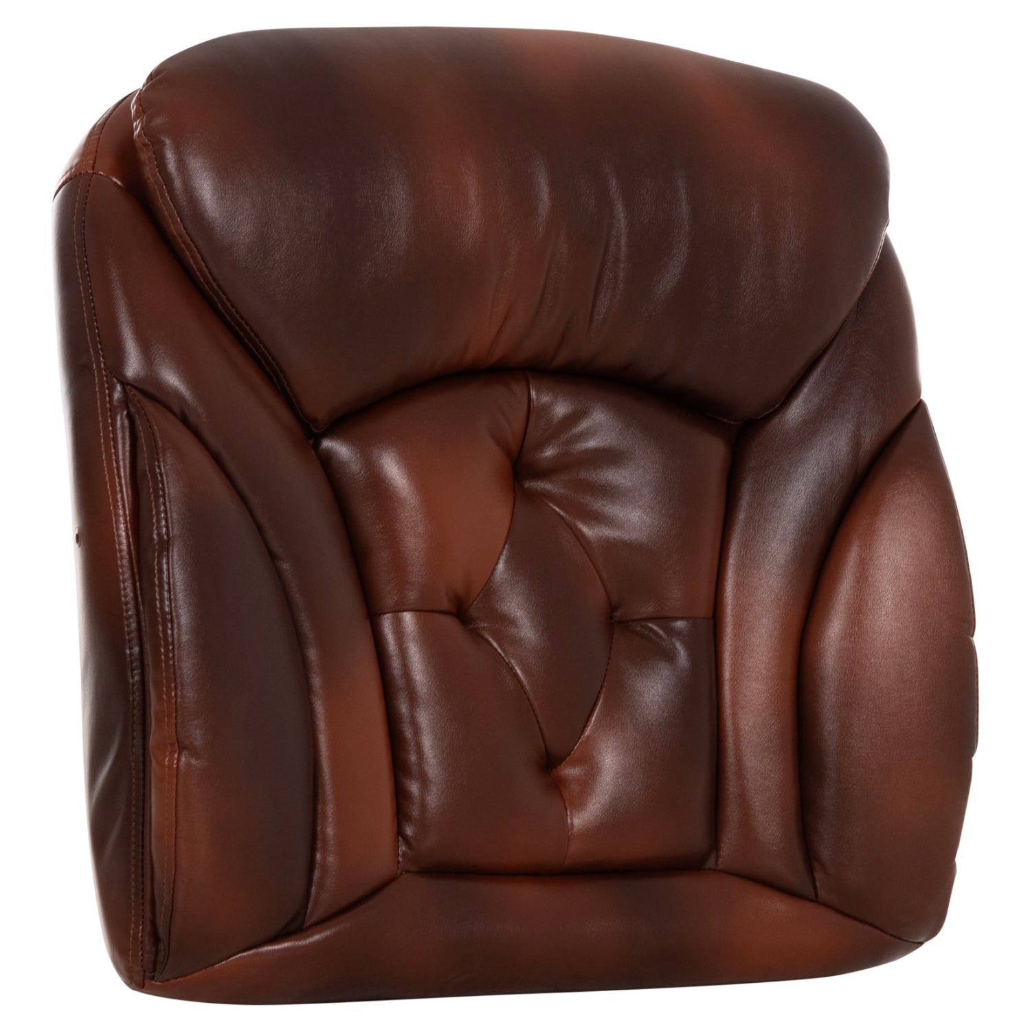 Резервна седалка за офис стол кафяв pu 56x10x56см.