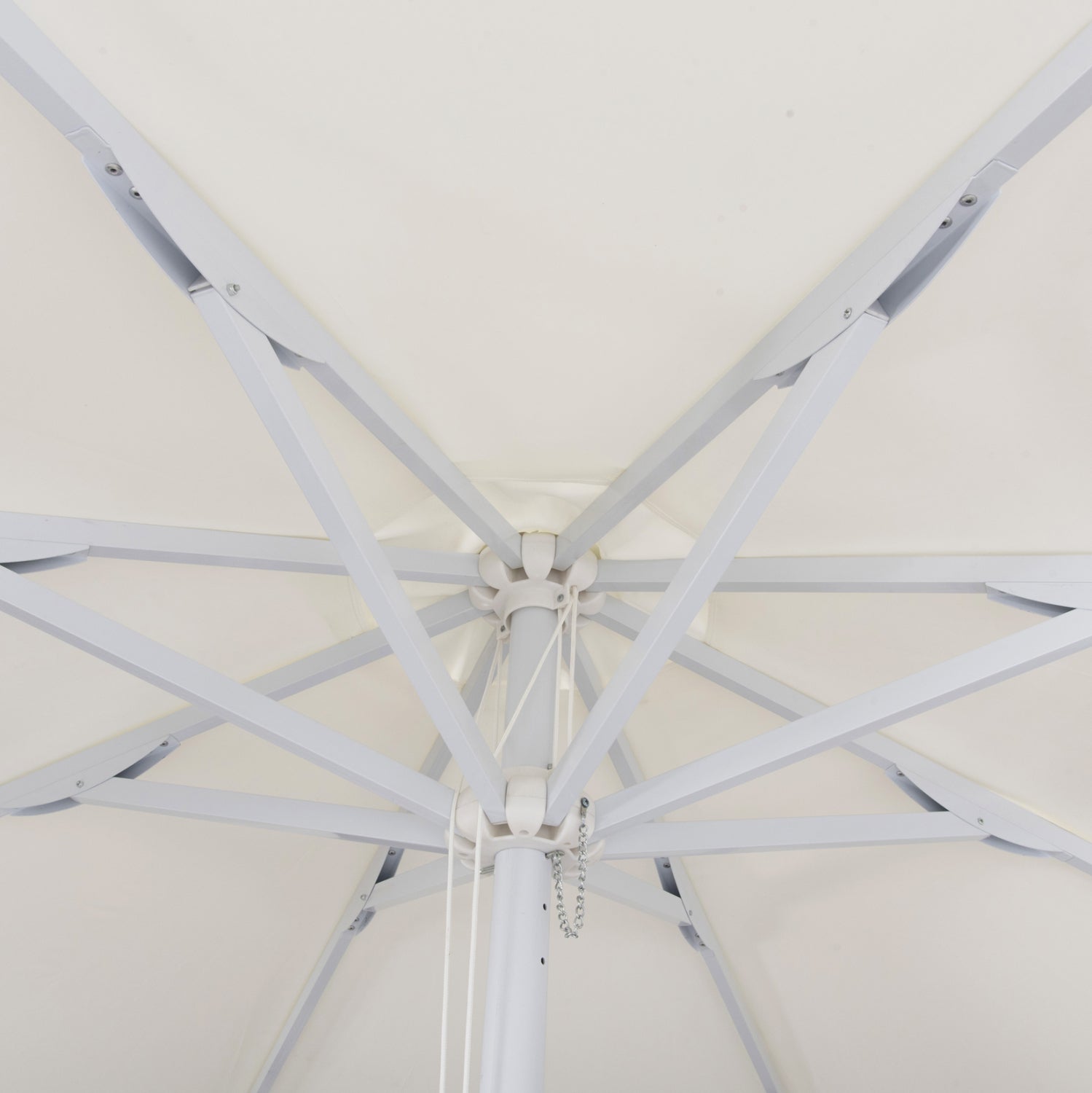 Алуминиев чадър ф300/250 - КГ6006 бял цвят