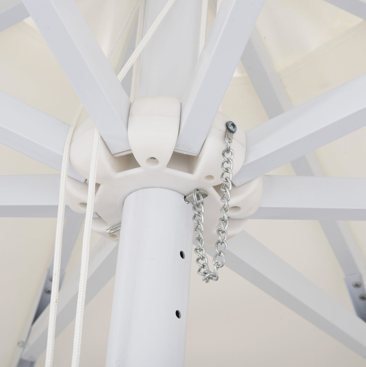 Алуминиев чадър ф300/250 - КГ6006 бял цвят