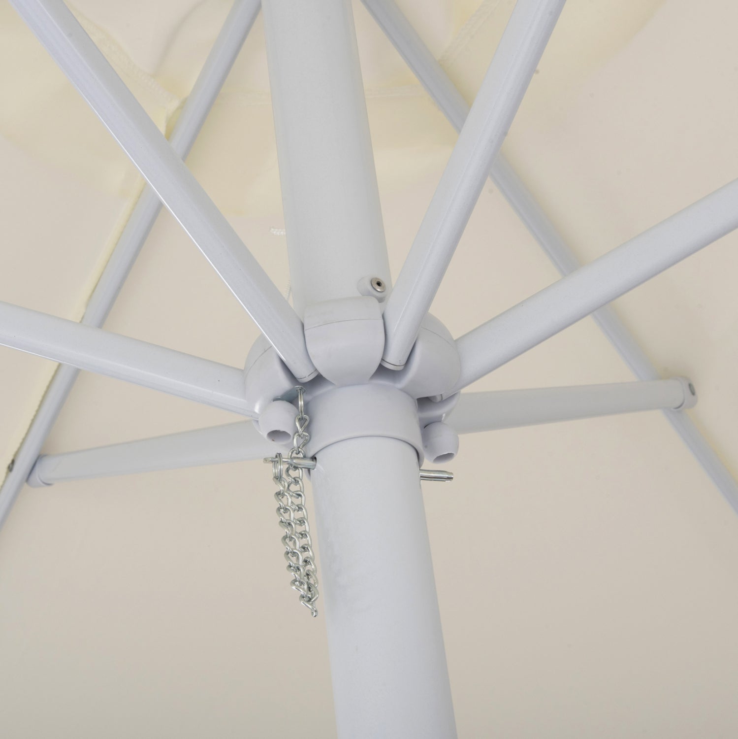 Алуминиев чадър ф300-250см - КГ6003 бежов цвят