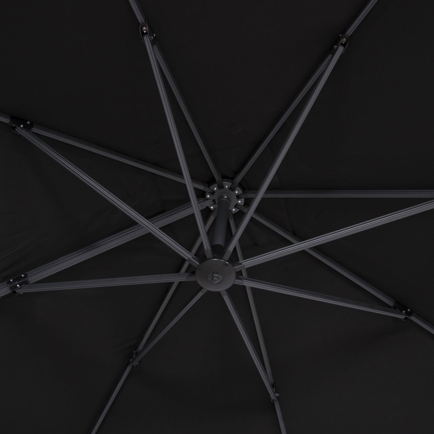 Въртящ се чадър 3х3/1.97м - КГ6025.03 черен цвят