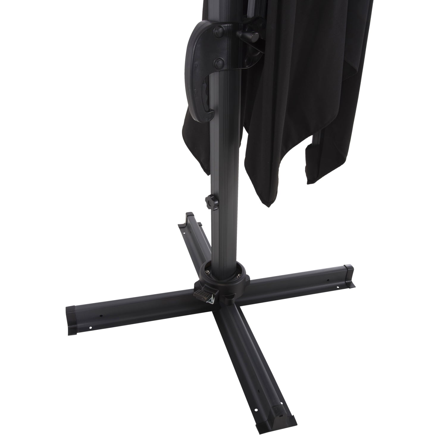 Въртящ се чадър 3х3/1.97м - КГ6025.03 черен цвят