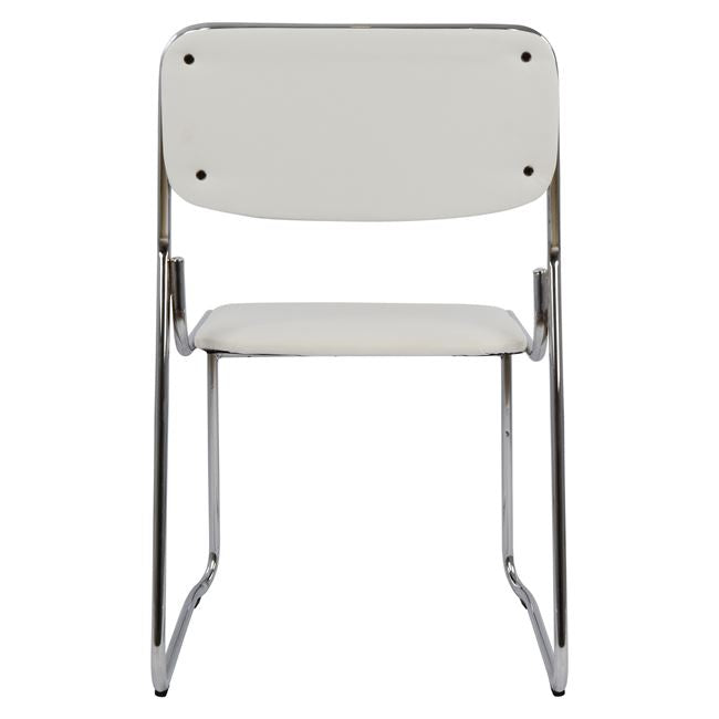 Посетителски стол MABEL бял цвят 48,5x51,5x77см