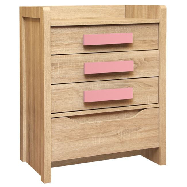 Скрин PLAYROOM цвят сонама-розов -63x40x80см