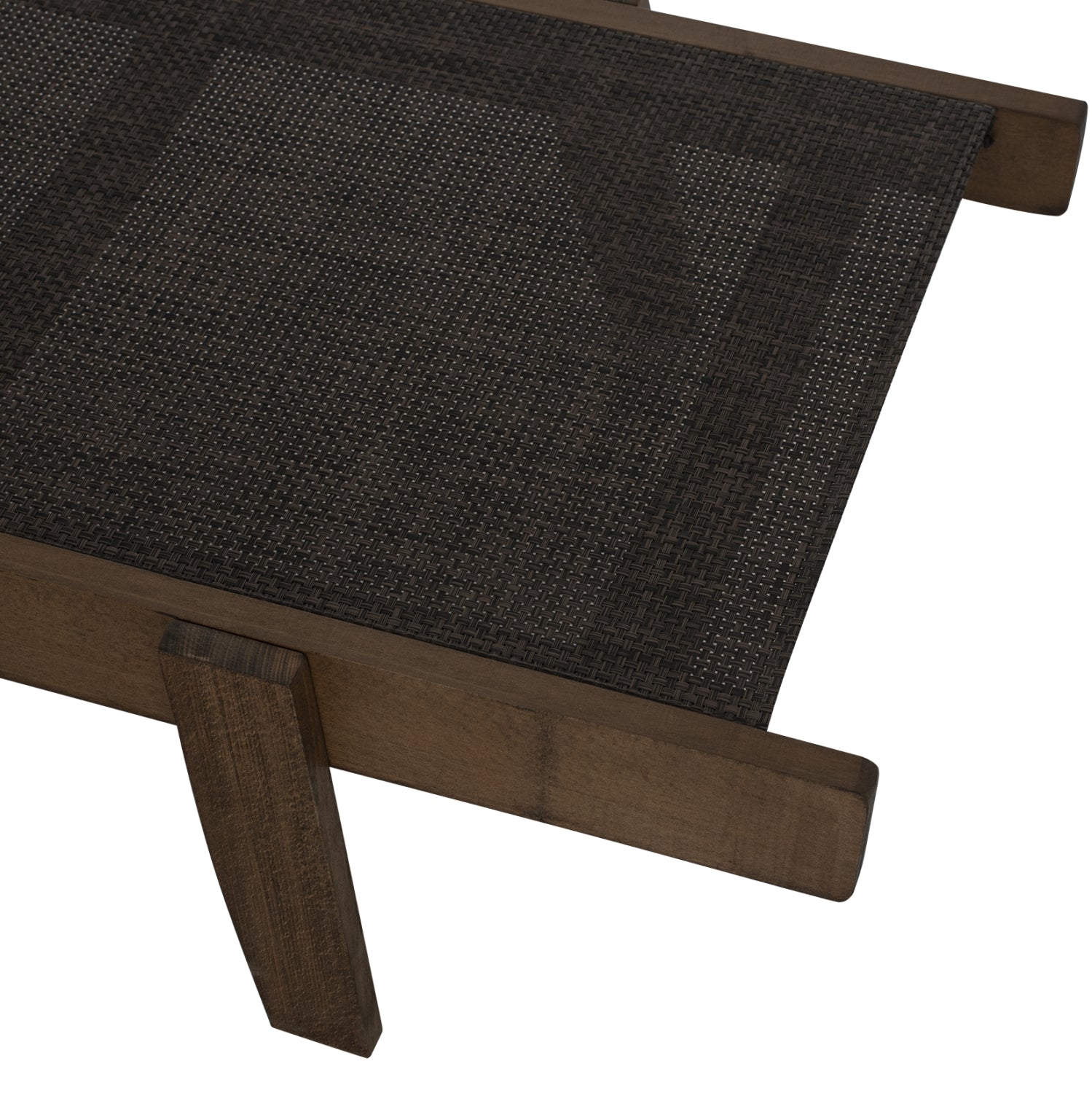 Професионален шезлонг Грета бук орех / кафяв цвят 8x8 текстил 200x66x31см