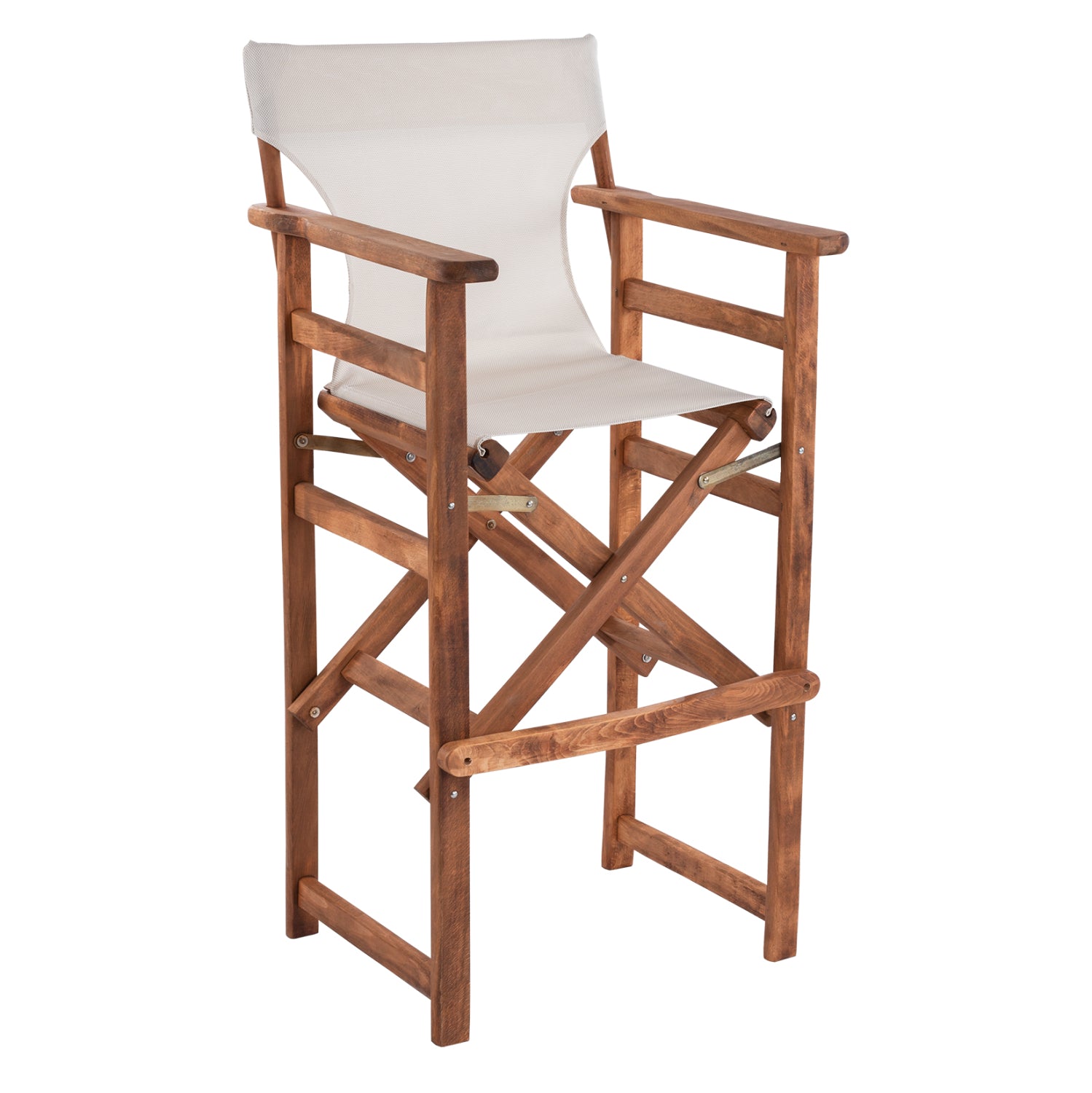 Режисьорски бар  стол  LAKE орех /черен текстил  58x58x118