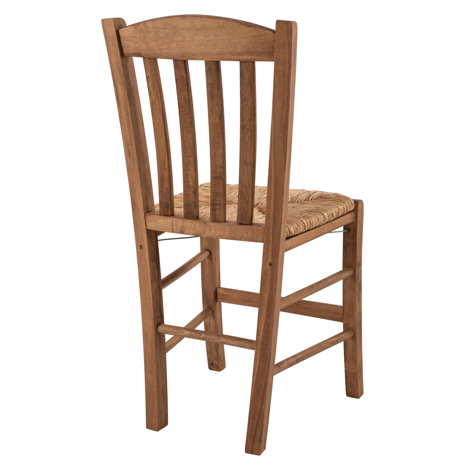 Традиционен стол Монте цвят орех/ слама