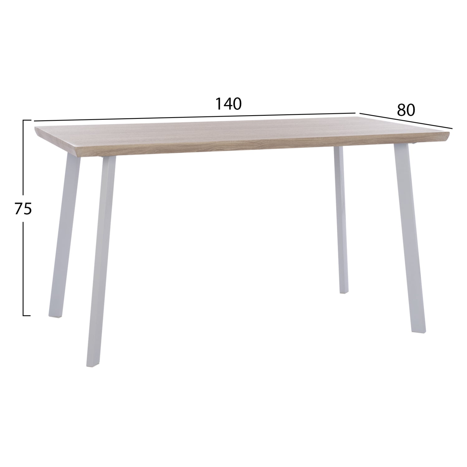 5бр. ofira mdf порен трапезен комплект в sonama--бели столове