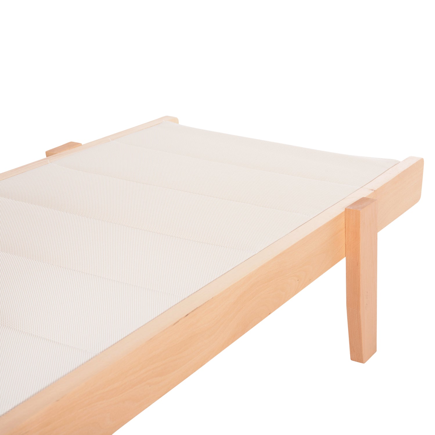 Шезлонг MILOS  цвят натурал-екрю - 204x65x31,5-92,5