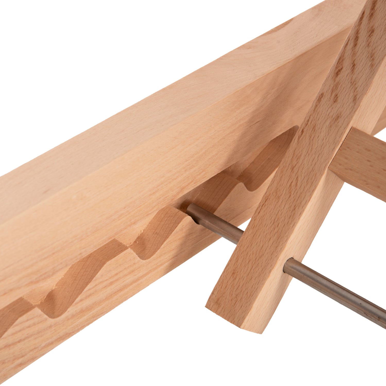 Шезлонг MILOS цвят натурал-екрю - 204x65x31,5-92,5