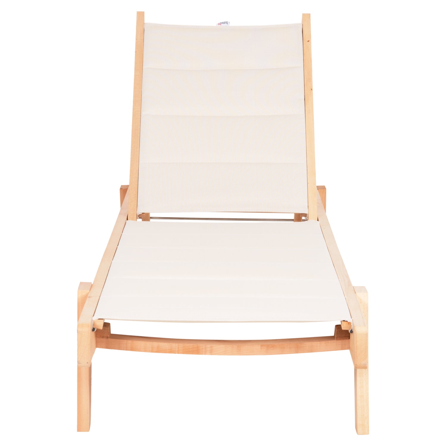 Шезлонг MILOS цвят натурал-екрю - 204x65x31,5-92,5