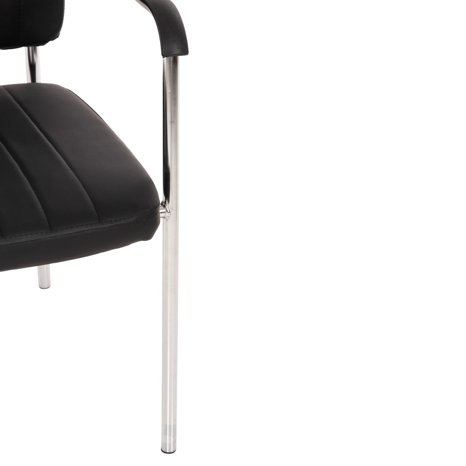 Посетителски стол Questa черен цвят   54x62x84 см.